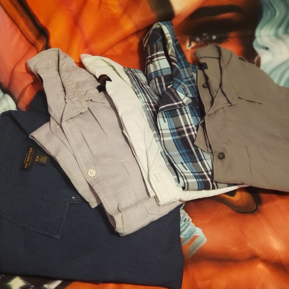5 button up shirts